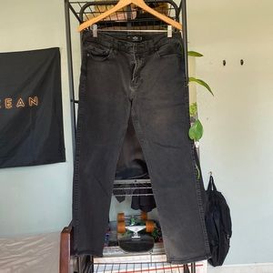 Washed Black Slim Straight Hollister Jeans